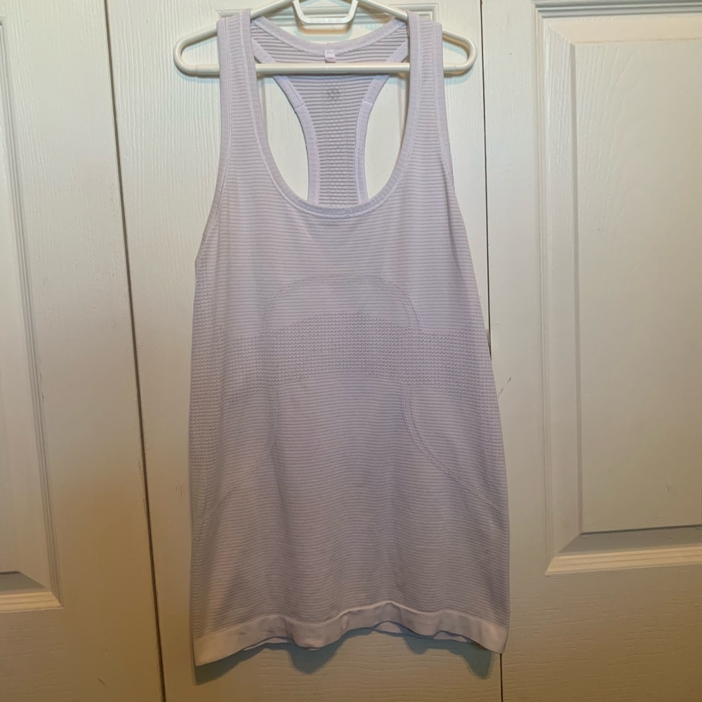 White Lululemon Swiftly Tech Racerback Tank Top!